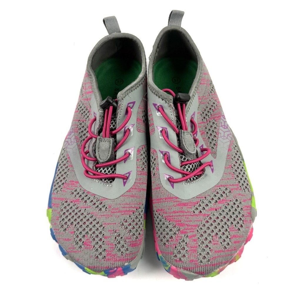 Saguaro Smart II Barefoot Shoes 37 Womens Gray Pink Minimalist Slip On Brand New